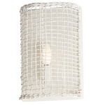 Cestino Wall Light - Weathered White / Weathered White