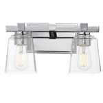 Cubos Bathroom Vanity Light - Polished Chrome / Clear