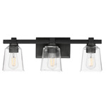 Cubos Bathroom Vanity Light - Black / Clear