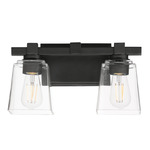 Cubos Bathroom Vanity Light - Black / Clear