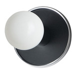 Hollywood Wall Light - Polished Chrome / Black