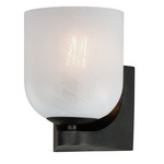 Scoop Wall Light - Black / Marble