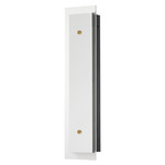 Spectre Color Select Wall Light - Aged Brass / Black / Clear Ribbed