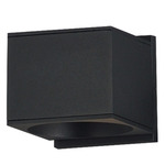 Stout Square 120-277V Indoor/ Outdoor Wall Light - Black