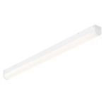 Workshop Color-Select Linear Ceiling Flush Light - White / White