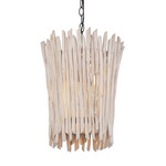 Baywood Pendant - Textured Bronze / Weathered Wood