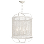 Cestino Pendant - Weathered White / Weathered White