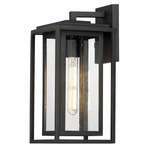 Cabana VX Outdoor Wall Light - Black / Seedy Glass
