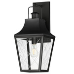 Storybook Outdoor Wall Light - Black / Clear