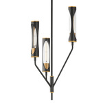Regent Pendant - Aged Brass / Black / Clear