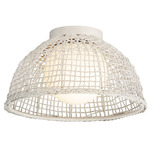 Cestino Ceiling Light - Weathered White / Weathered White
