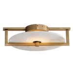 Quarry Wall / Ceiling Light - Natural Aged Brass / Alabaster
