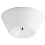 Tack Ceiling Flush Light - Polished Chrome / White