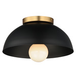 Thelonious Ceiling Light - Aged Brass / Black