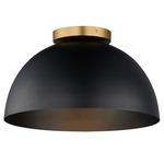 Thelonious Ceiling Light - Aged Brass / Black