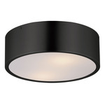 Tommy Ceiling Flush Light - Black / White