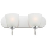 Axis Strip Bathroom Vanity Light - Polished Chrome / Frosted