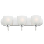 Axis Strip Bathroom Vanity Light - Polished Chrome / Frosted