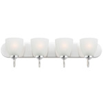 Axis Strip Bathroom Vanity Light - Polished Chrome / Frosted