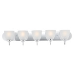 Axis Strip Bathroom Vanity Light - Polished Chrome / Frosted