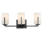 Dart Bathroom Vanity Light - Black / Satin White