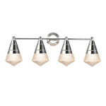 Hargreaves Bathroom Vanity Light - Polished Chrome / Prairie Rib Frost