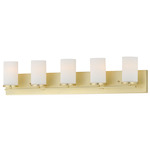 Lateral Bathroom Vanity Light - Satin Brass / Satin White