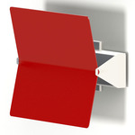 Applique a Volet Pivotant Plie Wall Light - White / Red