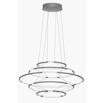Drop Chandelier - Satin Silver