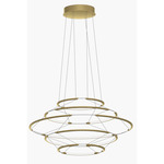 Drop Chandelier - Satin Gold