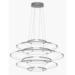Drop Chandelier - Satin Silver