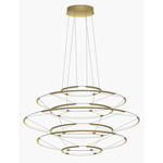 Drop Chandelier - Satin Gold