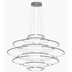 Drop Chandelier - Satin Silver
