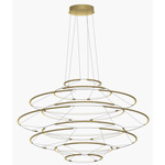 Drop Chandelier - Satin Gold