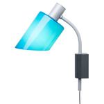 Lampe De Bureau Plug-In Wall Sconce - Grey / Blue Mare