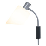 Lampe De Bureau Plug-In Wall Sconce - Grey / White