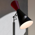 Parliament Floor Lamp - Gray / Black / Red
