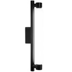 La Roche Outdoor Wall Sconce - Matte Black / Opal