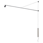 Swan Plug-in Wall Sconce - Matte Black