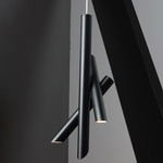 Tubes 3 Pendant - Black