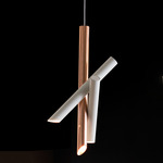 Tubes 3 Pendant - Copper