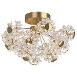 Senna Ceiling Light - Polished Brass / Clear