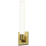 Scepter Wall Sconce - Satin Brass / White