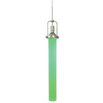 Hadron Pendant - Satin Nickel / Green