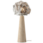 Shroud Table Lamp - Natural Aged Brass / White