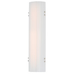 Facets Color-Select Bathroom Vanity Light - Polished Nickel / Opal White