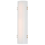 Facets Color-Select Bathroom Vanity Light - Natural Aged Brass / Opal White