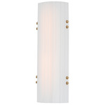 Facets Color-Select Bathroom Vanity Light - Natural Aged Brass / Opal White