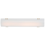 Facets Color-Select Bathroom Vanity Light - Natural Aged Brass / Opal White