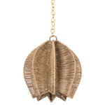 Valatie Pendant - Vintage Gold Leaf / Natural